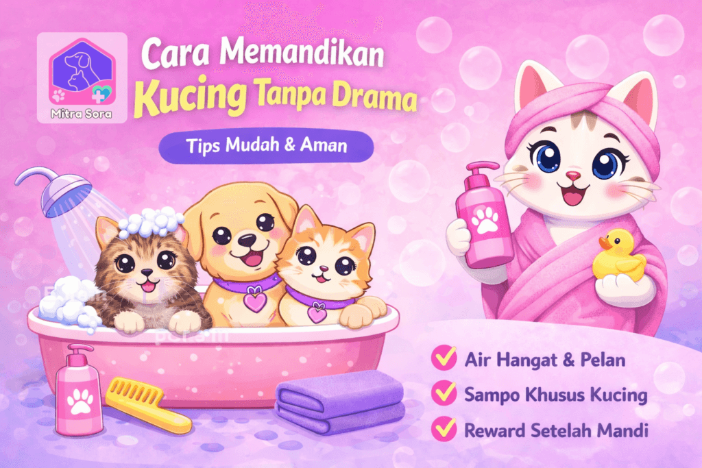 Cara Memandikan Kucing Tanpa Drama