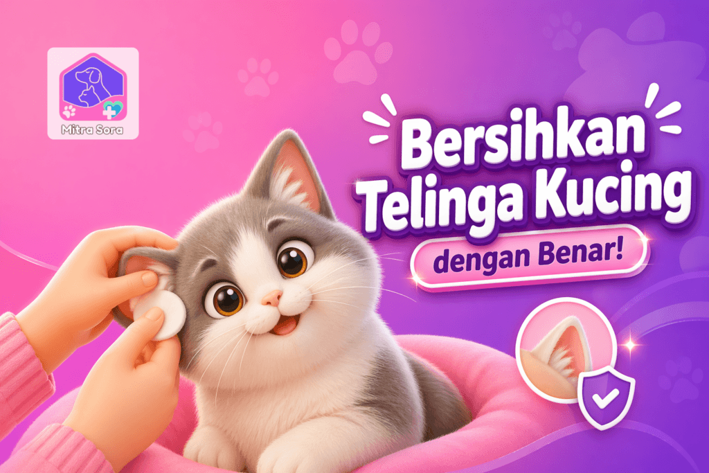 Cara Membersihkan Telinga Kucing yang Benar