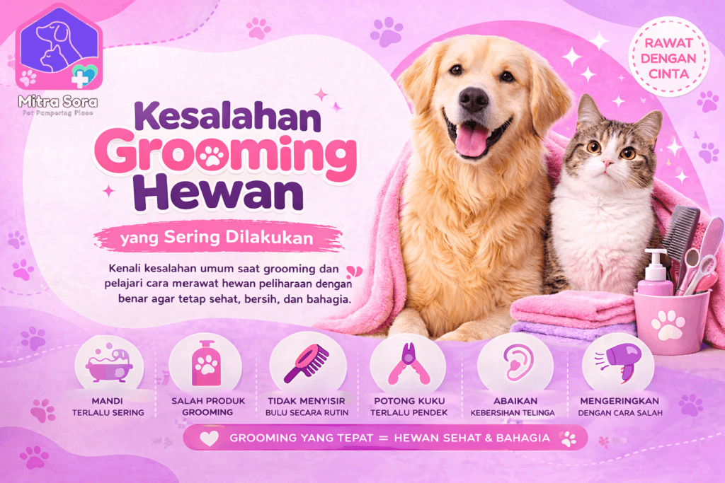 Kesalahan Grooming Hewan Yang Sering Dilakukan