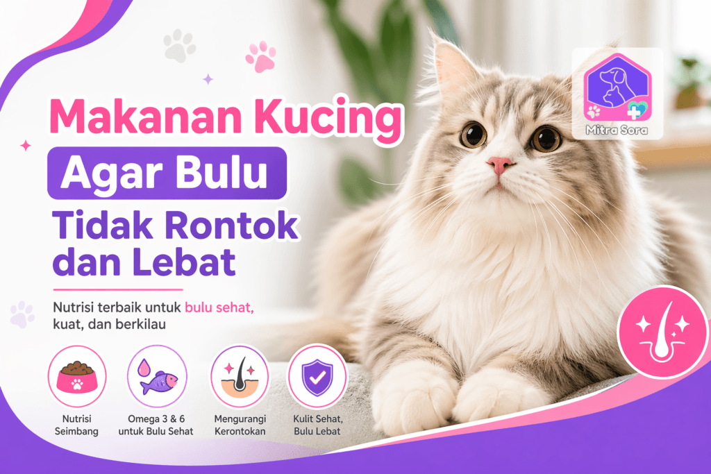 Makanan Kucing Agar Bulu Tidak Rontok dan Lebat