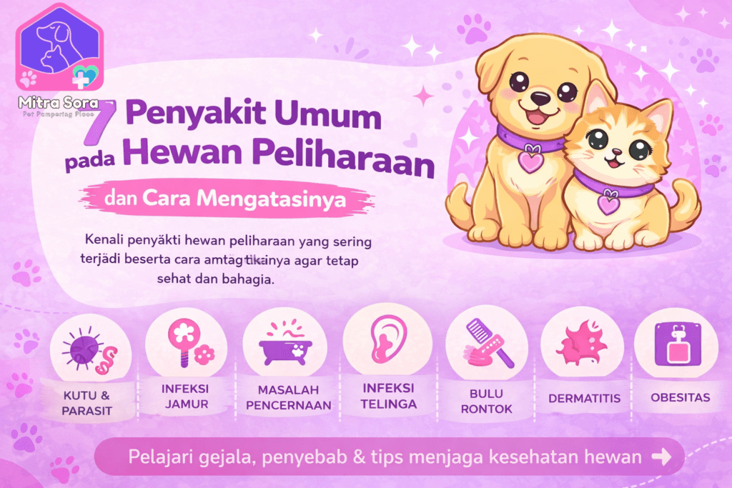 Penyakit Umum pada Hewan Peliharaan dan Cara Mengatasinya