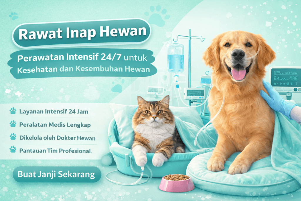 Rawat Inap Hewan | Klinik Hewan Mitra Sora