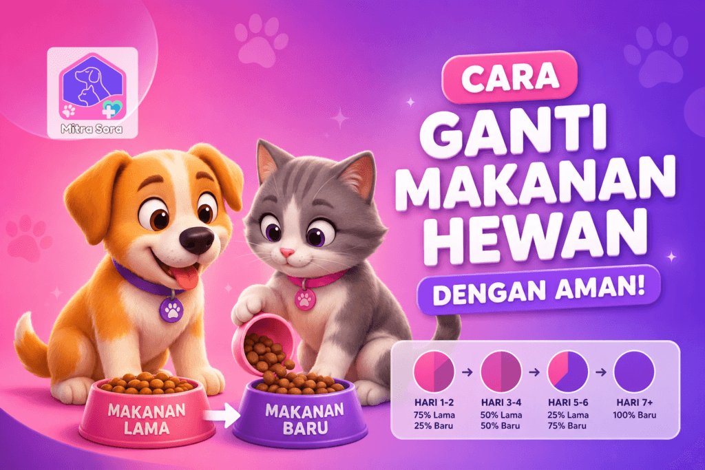 Cara Mengganti Makanan Hewan dengan Aman