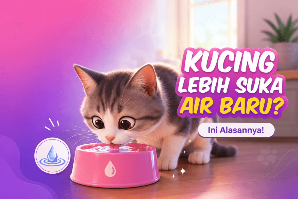 Kenapa Kucing Lebih Suka Air yang Baru Diganti?