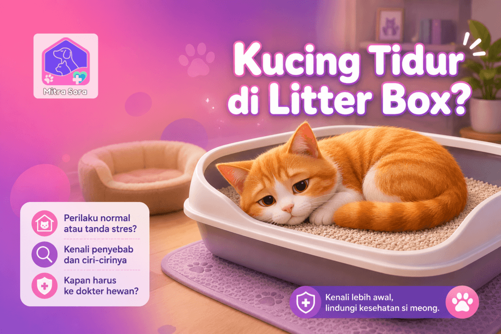 Kucing Tidur di Litter Box-Normal atau Harus Waspada?