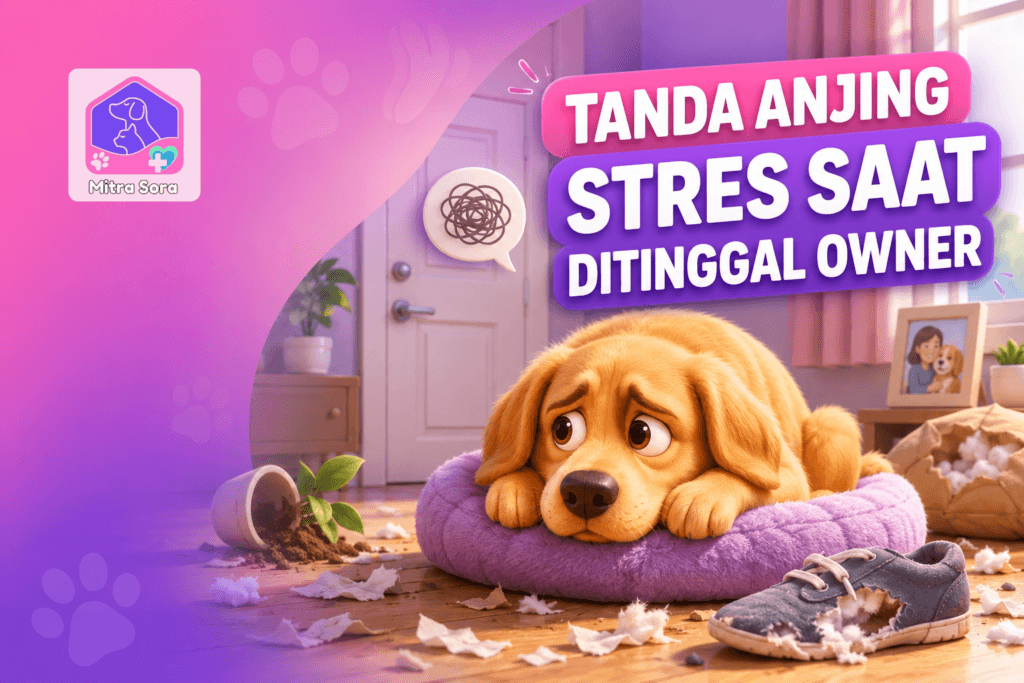 Tanda Anjing Stres Saat Ditinggal Owner