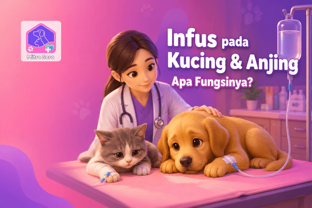 Infus pada Kucing dan Anjing Apa Fungsinya?