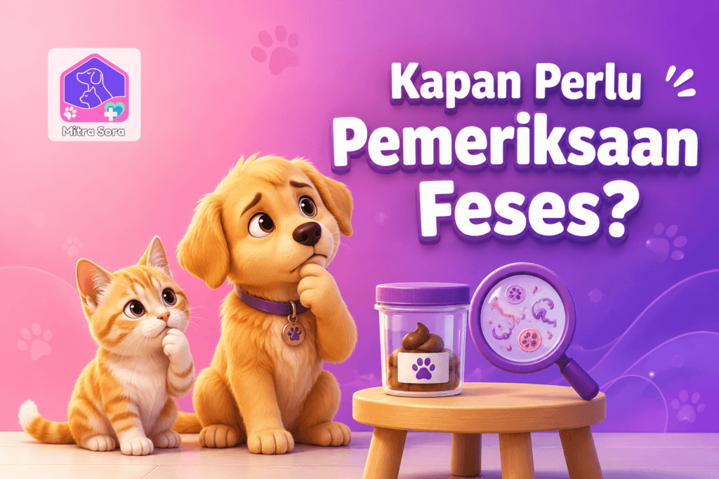 Kapan Kucing atau Anjing Perlu Pemeriksaan Feses?