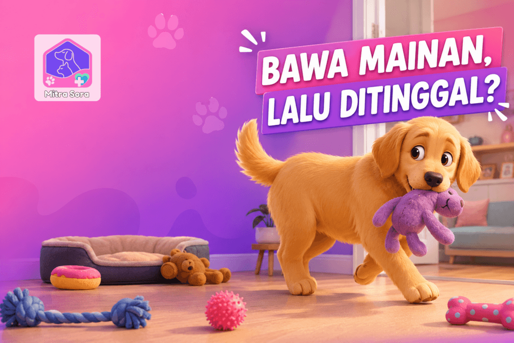 Kenapa Anjing Sering Membawa Mainan Lalu Ditinggalkan Begitu Saja?